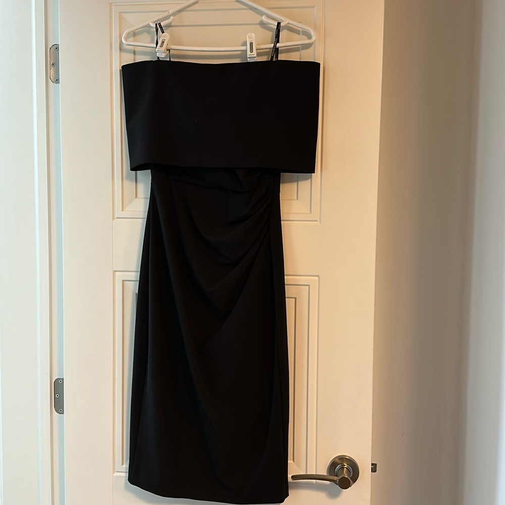 Black Vince Camuto Popover Cocktail Dress size 0